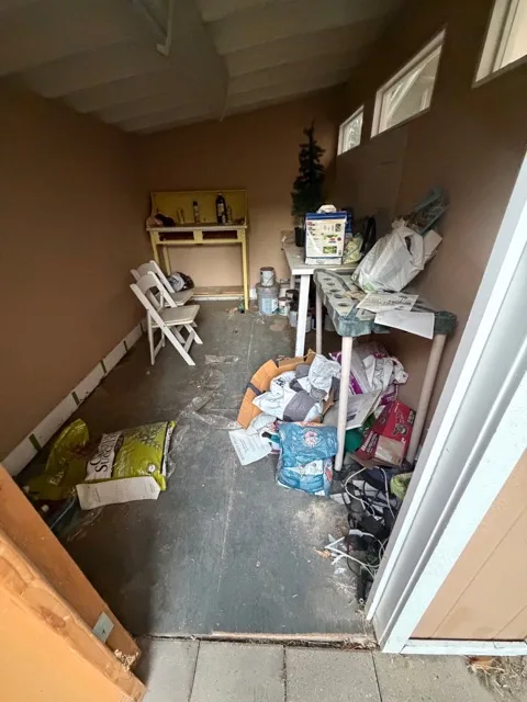 Before MZM junk removal: shed cleanout in Orangevale, CA 95662