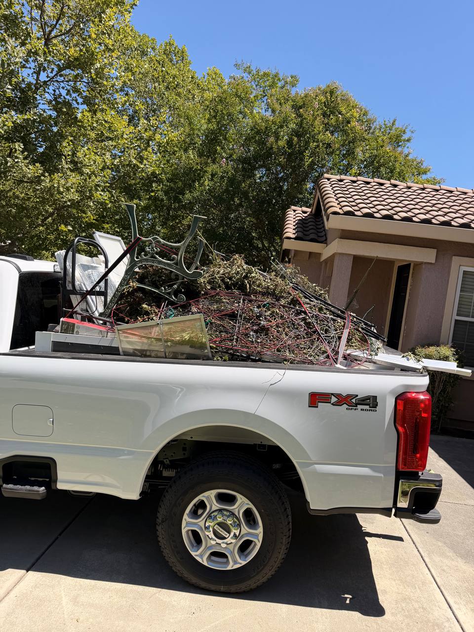 Yard debris cleanout job by MZM Junk Removal