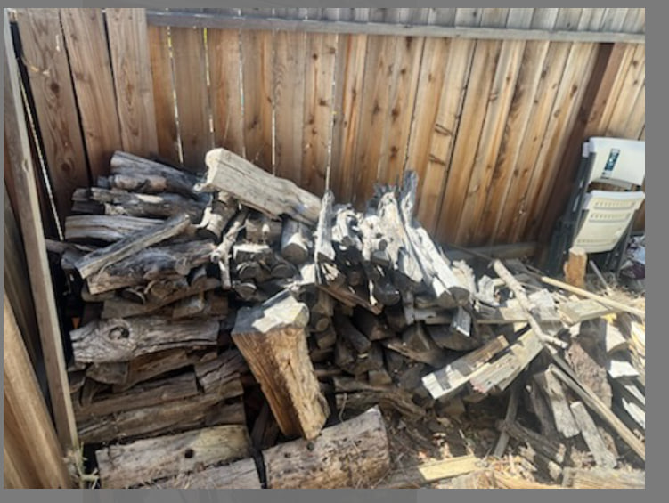 Yard tools cleared during a property cleanout